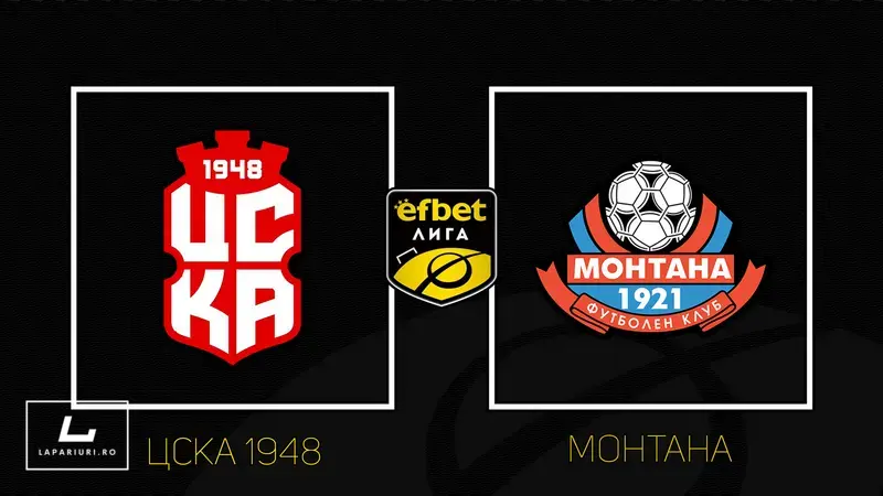 CSKA 1948 - Montana ponturi pariuri fotbal 15.08.2025