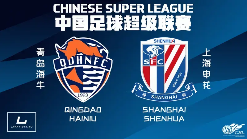 Qingdao Hainiu - Shanghai Shenhua ponturi pariuri fotbal 23.08.2025
