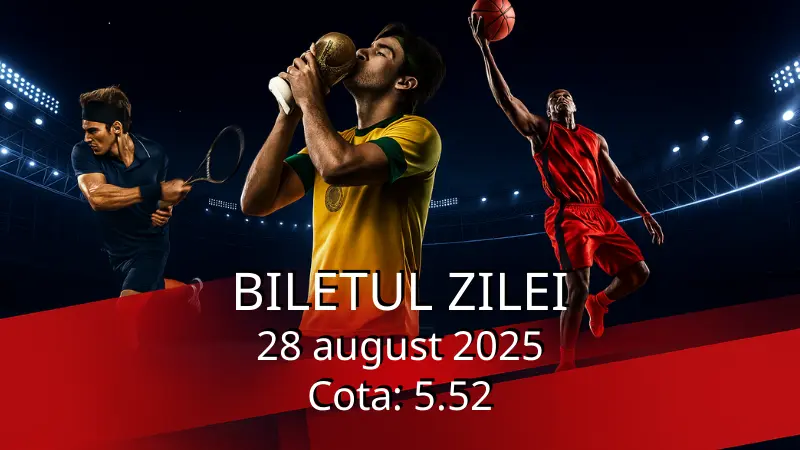 Biletul zilei – 28 august 2025 Cota: 5.52