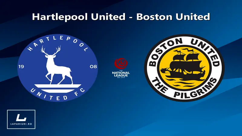 Hartlepool United - Boston United ponturi pariuri fotbal 03.09.2025