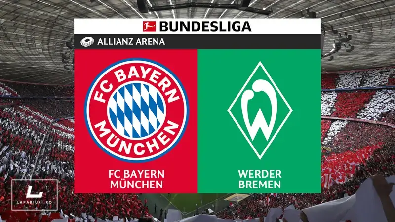Bayern Munich - Werder Bremen ponturi pariuri fotbal 26.09.2025