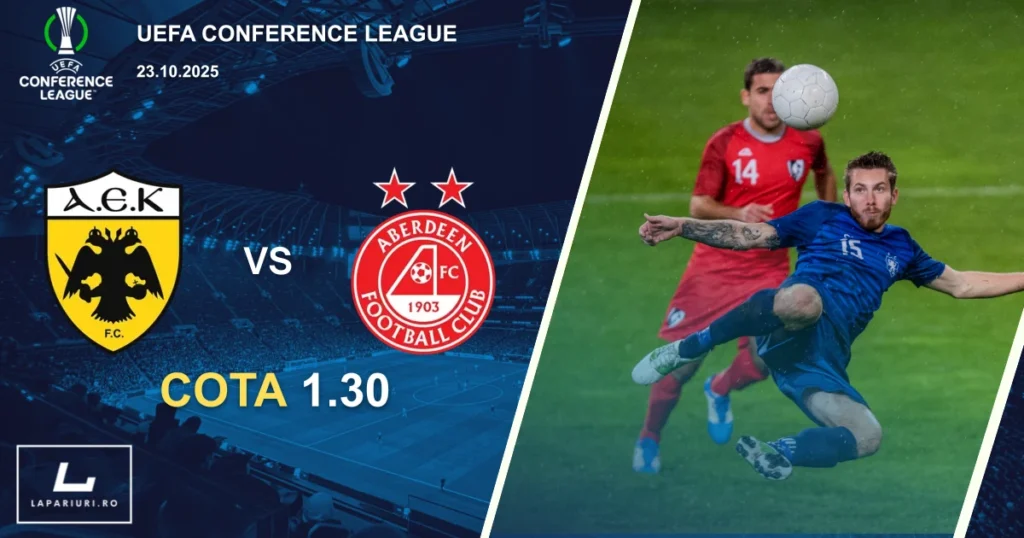 AEK Athens - Aberdeen ponturi pariuri fotbal 23.10.2025