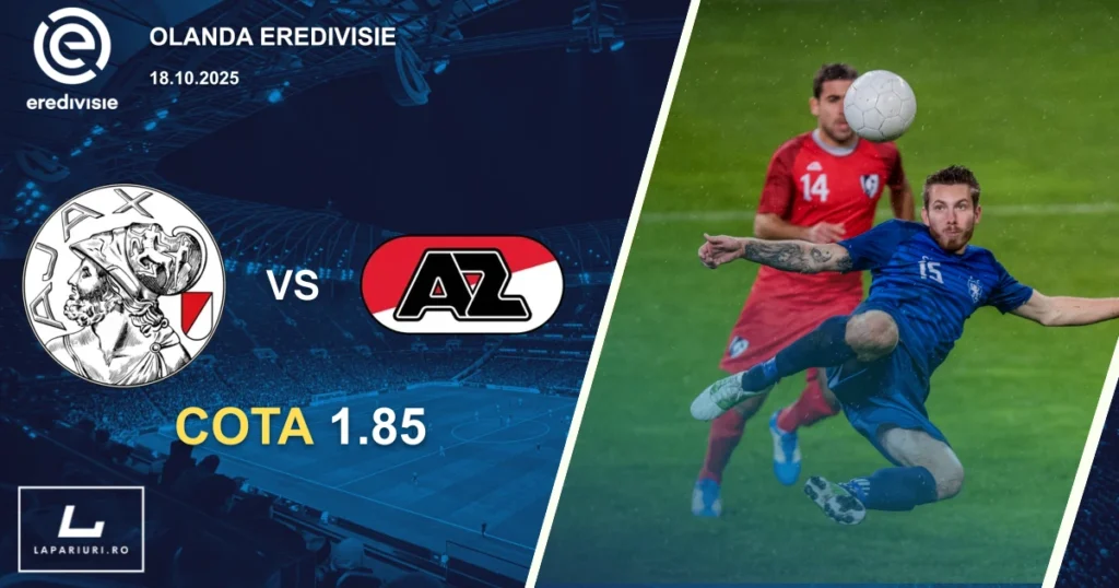 Ajax - AZ Alkmaar ponturi pariuri fotbal 18.10.2025