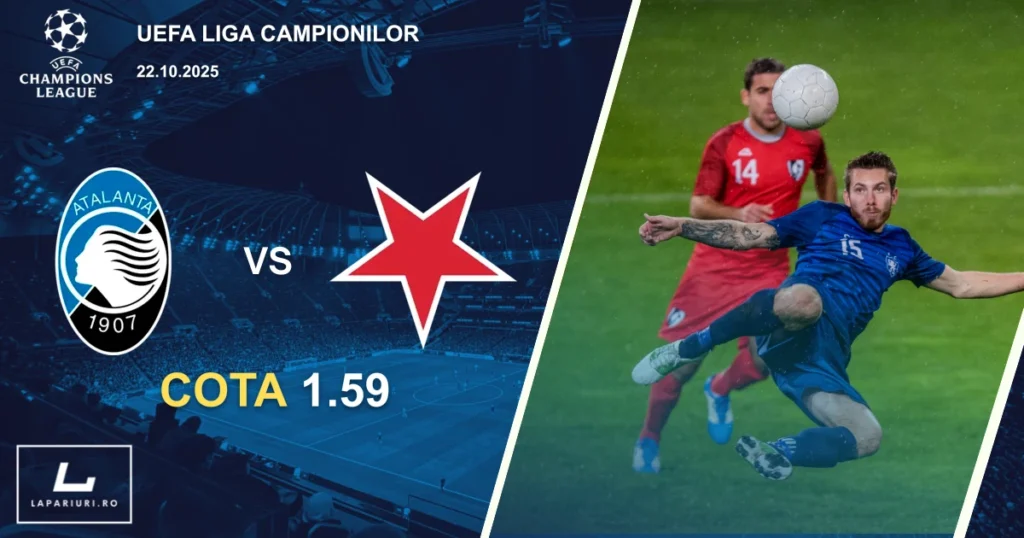 Atalanta - Slavia Prague ponturi pariuri fotbal 22.10.2025