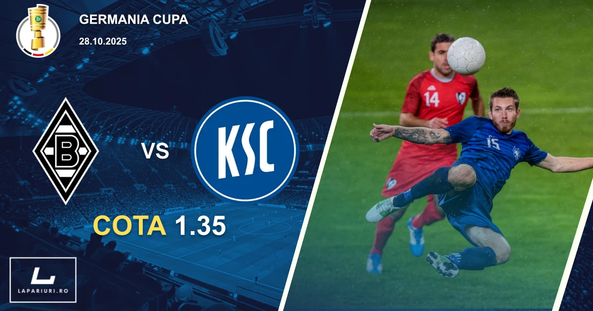 Borussia Monchengladbach - Karlsruhe ponturi pariuri fotbal 28.10.2025