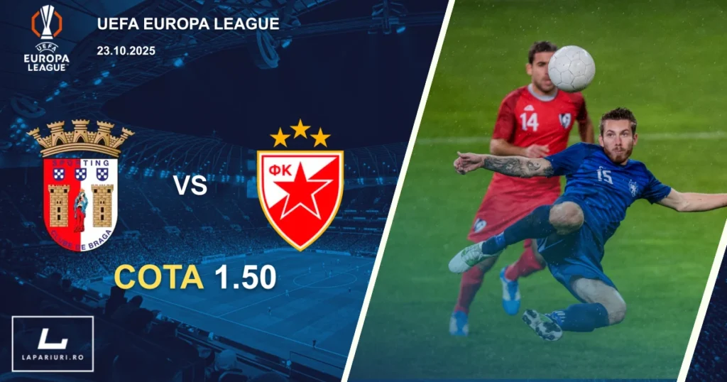 Braga - Crvena Zvezda ponturi pariuri fotbal 23.10.2025