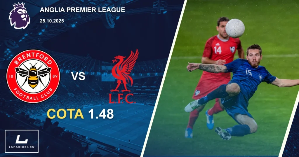 Brentford - Liverpool ponturi pariuri fotbal 25.10.2025