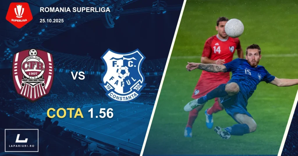 CFR Cluj - Farul Constanta ponturi pariuri fotbal 25.10.2025