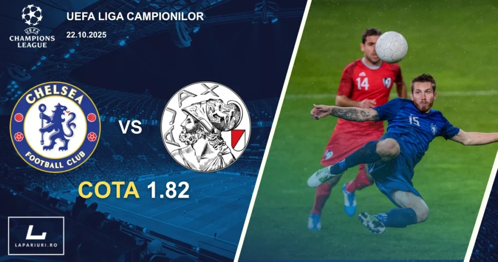 Chelsea - Ajax ponturi pariuri fotbal 22.10.2025