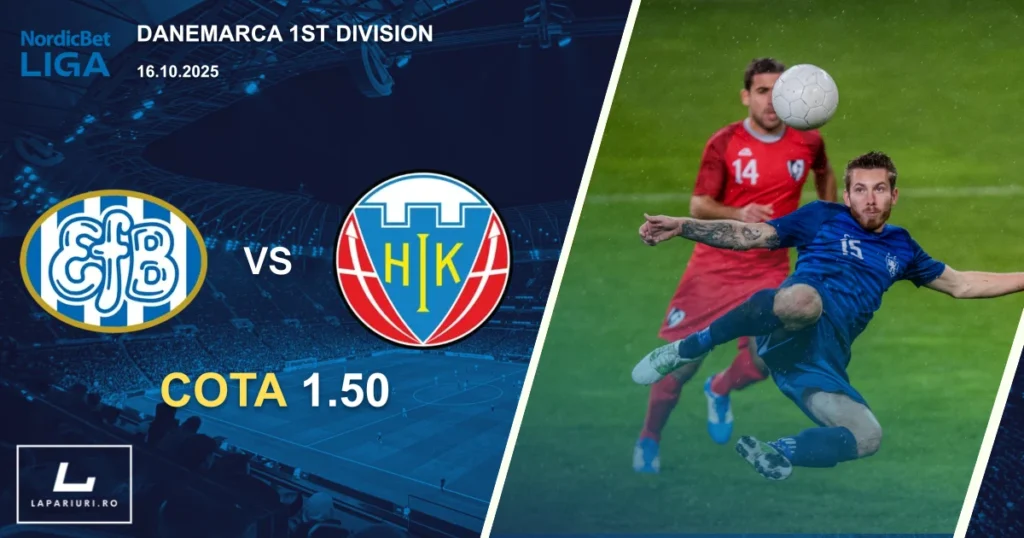 Esbjerg - Hobro ponturi pariuri fotbal 16.10.2025