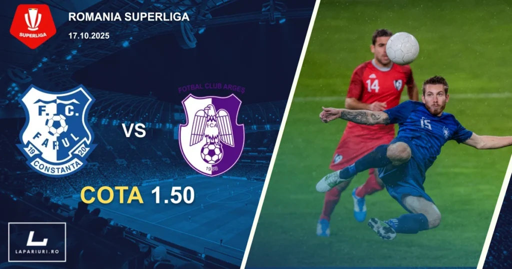 Farul Constanta - Arges Pitesti ponturi pariuri fotbal 17.10.2025