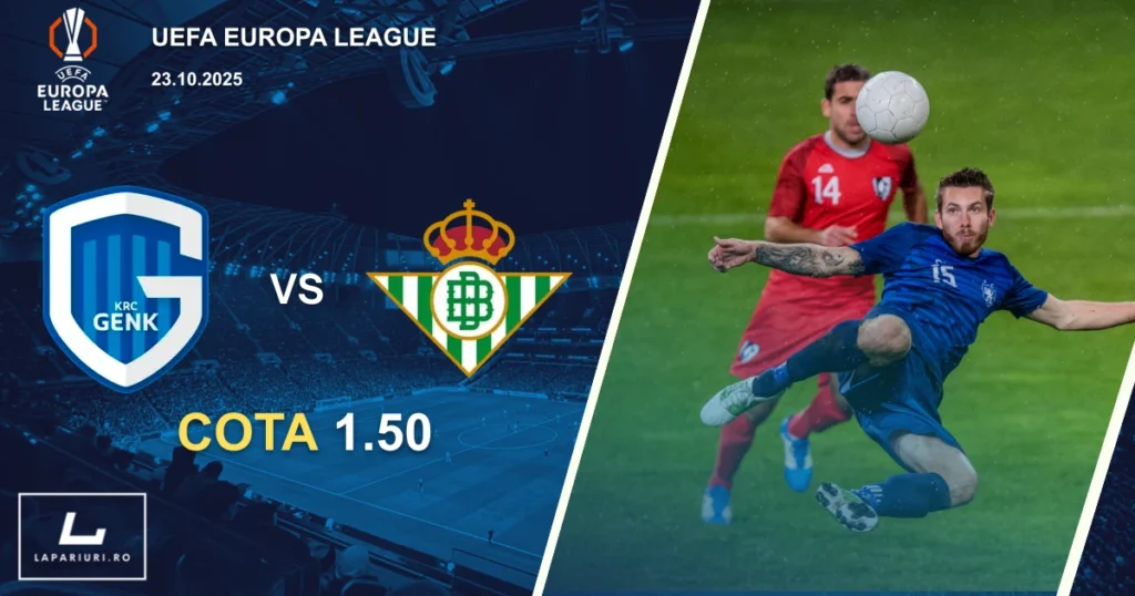 Genk - Real Betis ponturi pariuri fotbal 23.10.2025