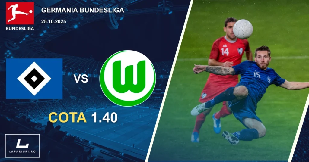 Hamburg - Wolfsburg ponturi pariuri fotbal 25.10.2025