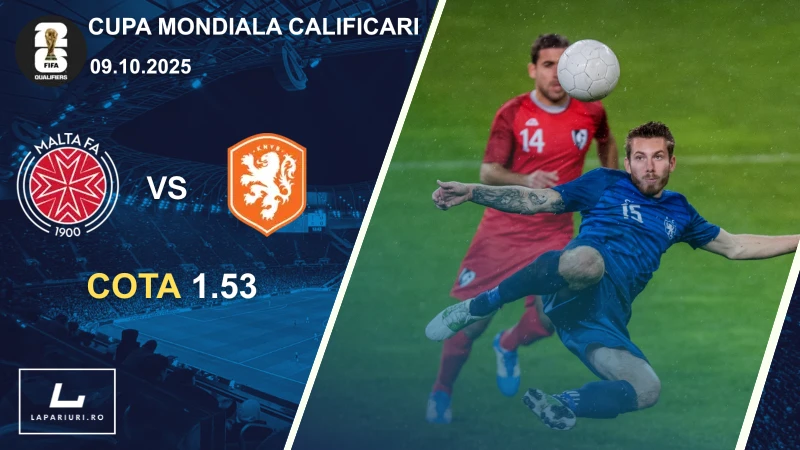 Malta - Țările de Jos ponturi pariuri fotbal 09.10.2025