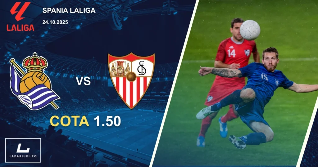 Real Sociedad - Sevilla ponturi pariuri fotbal 24.10.2025