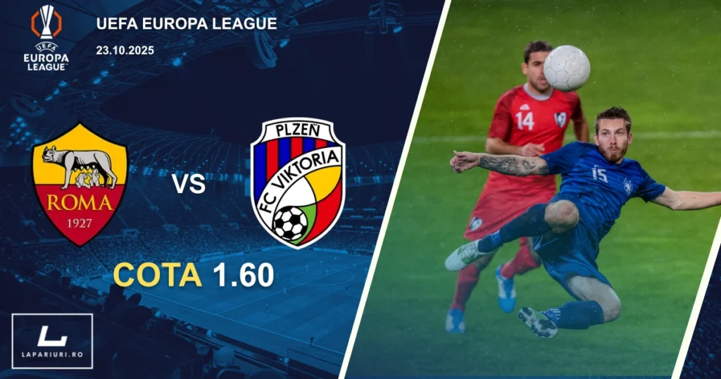 Roma - Viktoria Plzen ponturi pariuri fotbal 23.10.2025