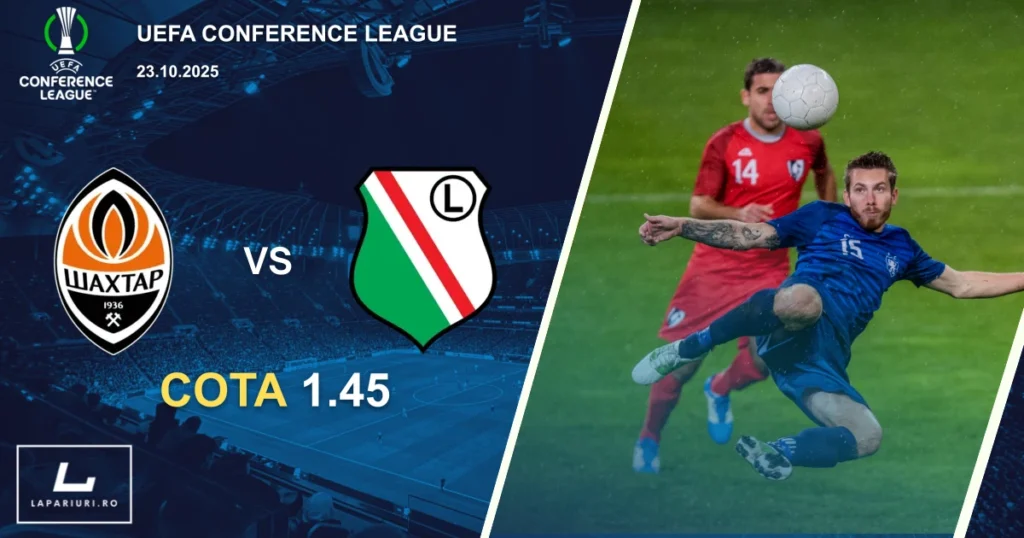 Shakhtar Donetsk - Legia Warsaw ponturi pariuri fotbal 23.10.2025