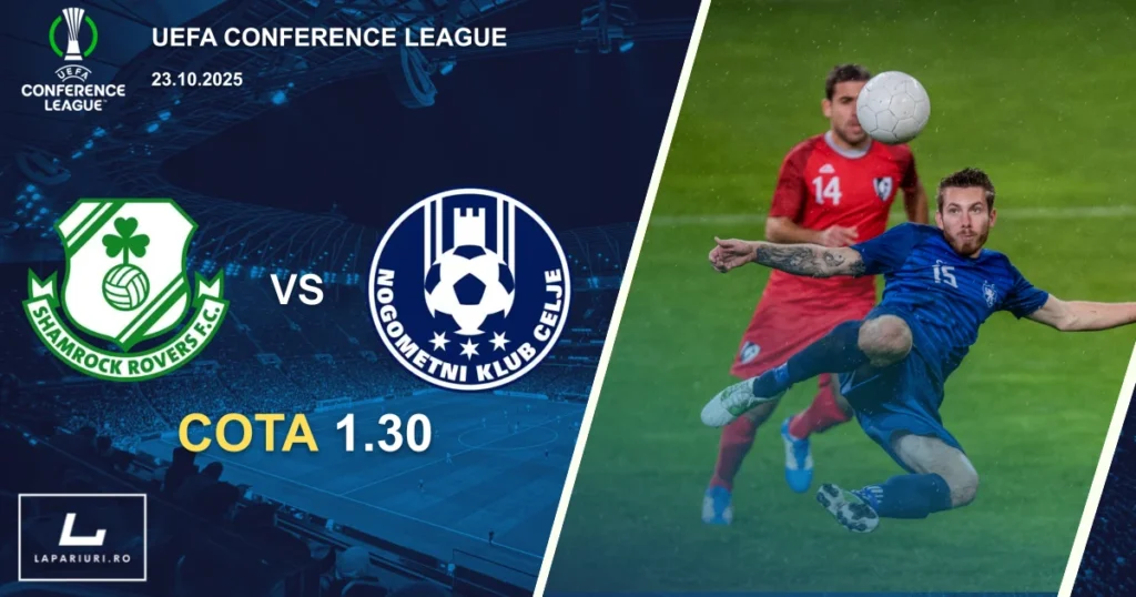 Shamrock Rovers - Celje ponturi pariuri fotbal 23.10.2025