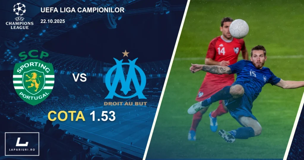 Sporting CP - Marseille ponturi pariuri fotbal 22.10.2025