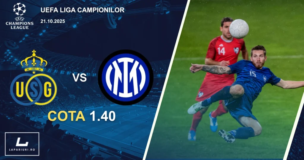 Union Saint-Gilloise - Inter Milan ponturi pariuri fotbal 21.10.2025