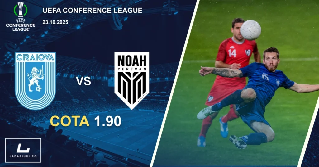 Universitatea Craiova - Noah ponturi pariuri fotbal 23.10.2025
