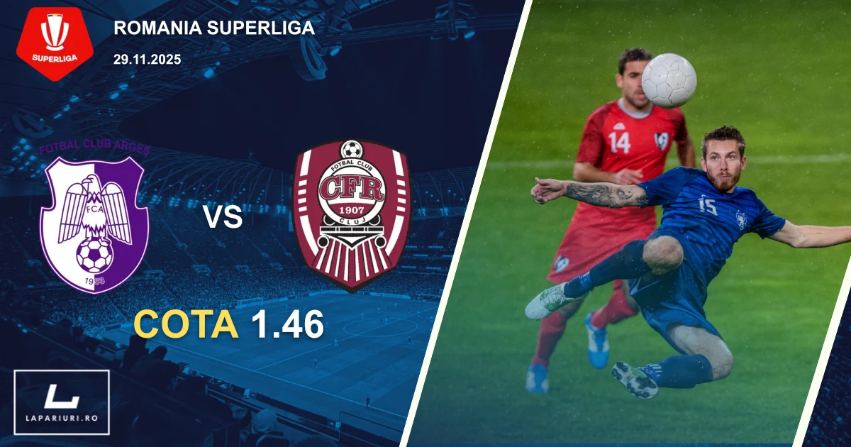 Arges Pitesti_CFR Cluj_ponturi_pariuri_fotbal_29112025