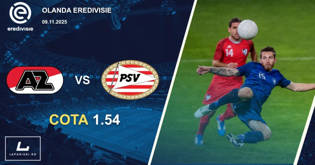 AZ Alkmaar_PSV Eindhoven_ponturi_pariuri_fotbal_09112025