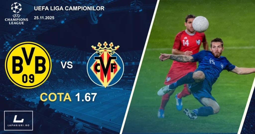 Borussia Dortmund_Villarreal_ponturi_pariuri_fotbal_25112025