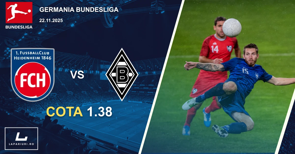 FC Heidenheim_Borussia Monchengladbach_ponturi_pariuri_fotbal_22112025