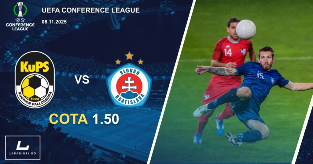 KuPS_Slovan Bratislava_ponturi_pariuri_fotbal_06112025