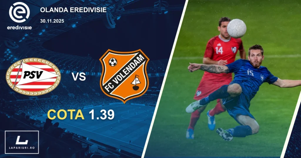 PSV Eindhoven_FC Volendam_ponturi_pariuri_fotbal_30112025