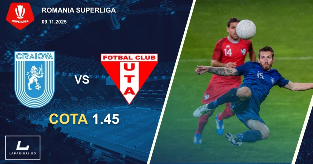 Universitatea Craiova_UTA Arad_ponturi_pariuri_fotbal_09112025
