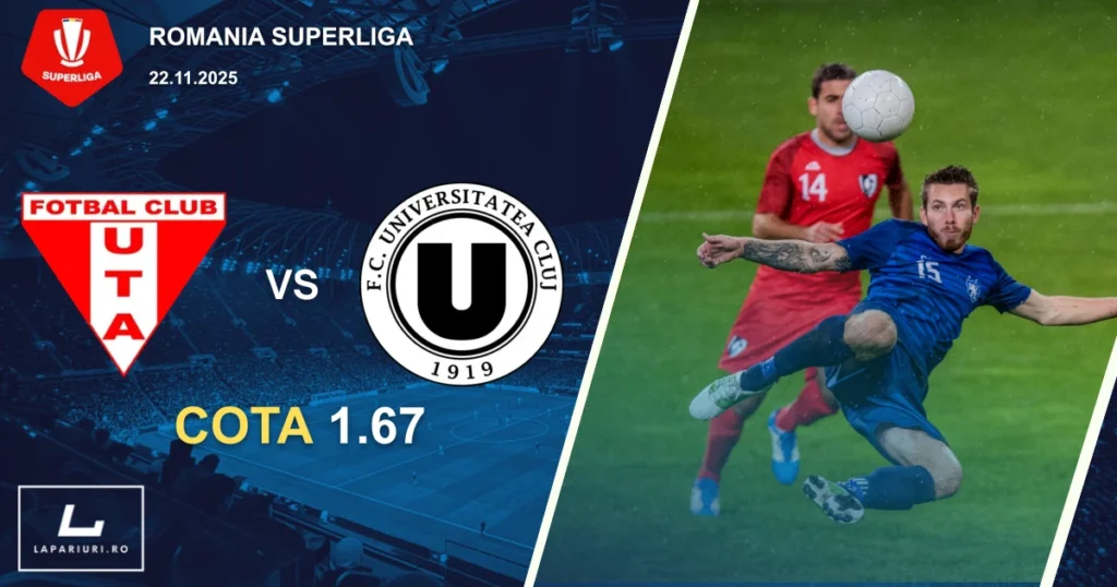 UTA Arad_Universitatea Cluj_ponturi_pariuri_fotbal_22112025