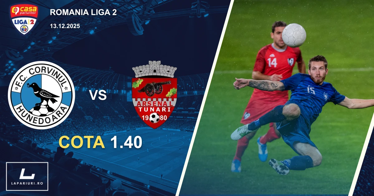 Corvinul Hunedoara_Tunari_ponturi_pariuri_fotbal_13122025