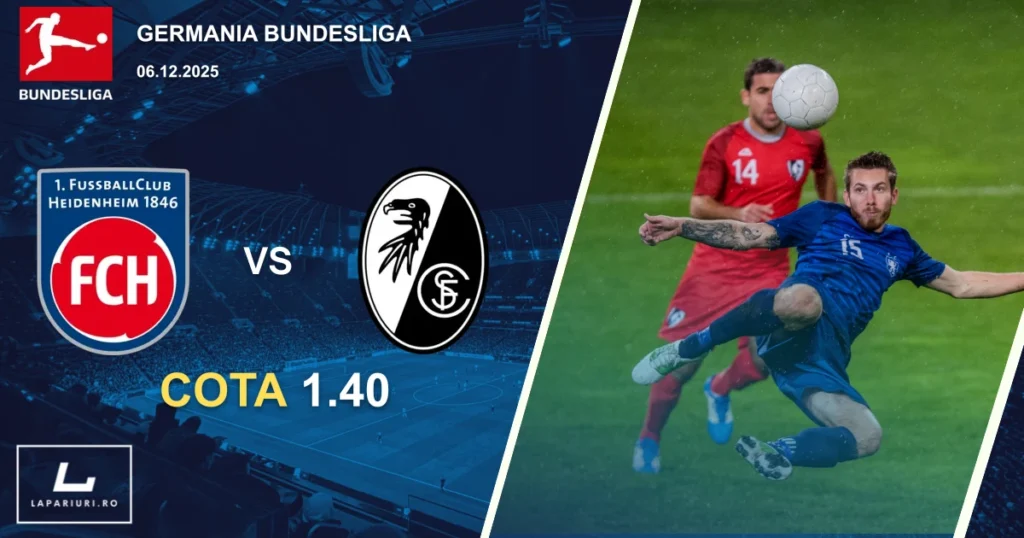 FC Heidenheim_Freiburg_ponturi_pariuri_fotbal_06122025