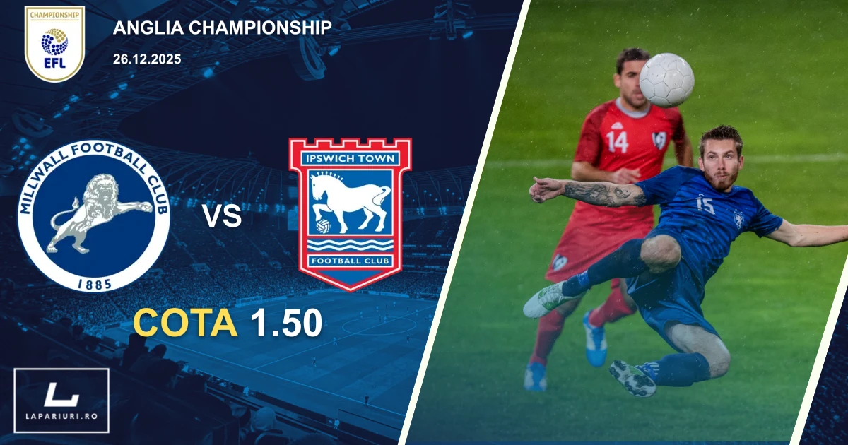 Millwall_Ipswich Town_ponturi_pariuri_fotbal_26122025