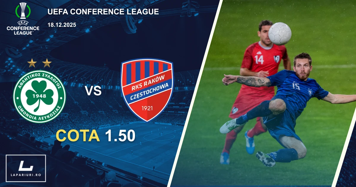 Omonia Nicosia_Rakow Czestochowa_ponturi_pariuri_fotbal_18122025