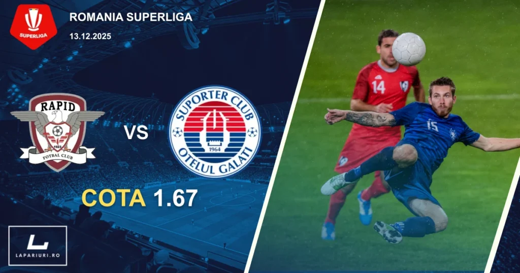 Rapid Bucuresti_Otelul Galati_ponturi_pariuri_fotbal_13122025