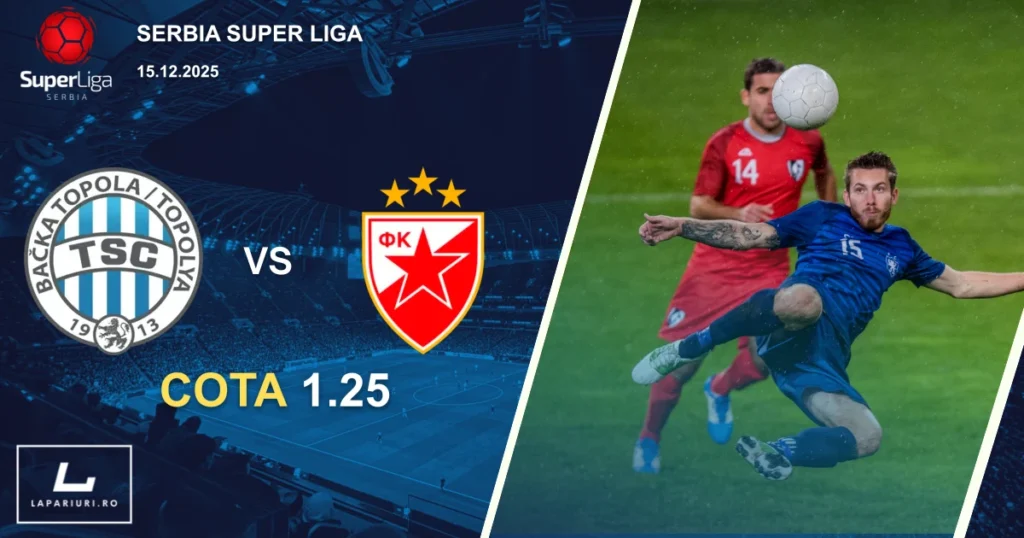 TSC Backa Topola_Crvena Zvezda_ponturi_pariuri_fotbal_15122025