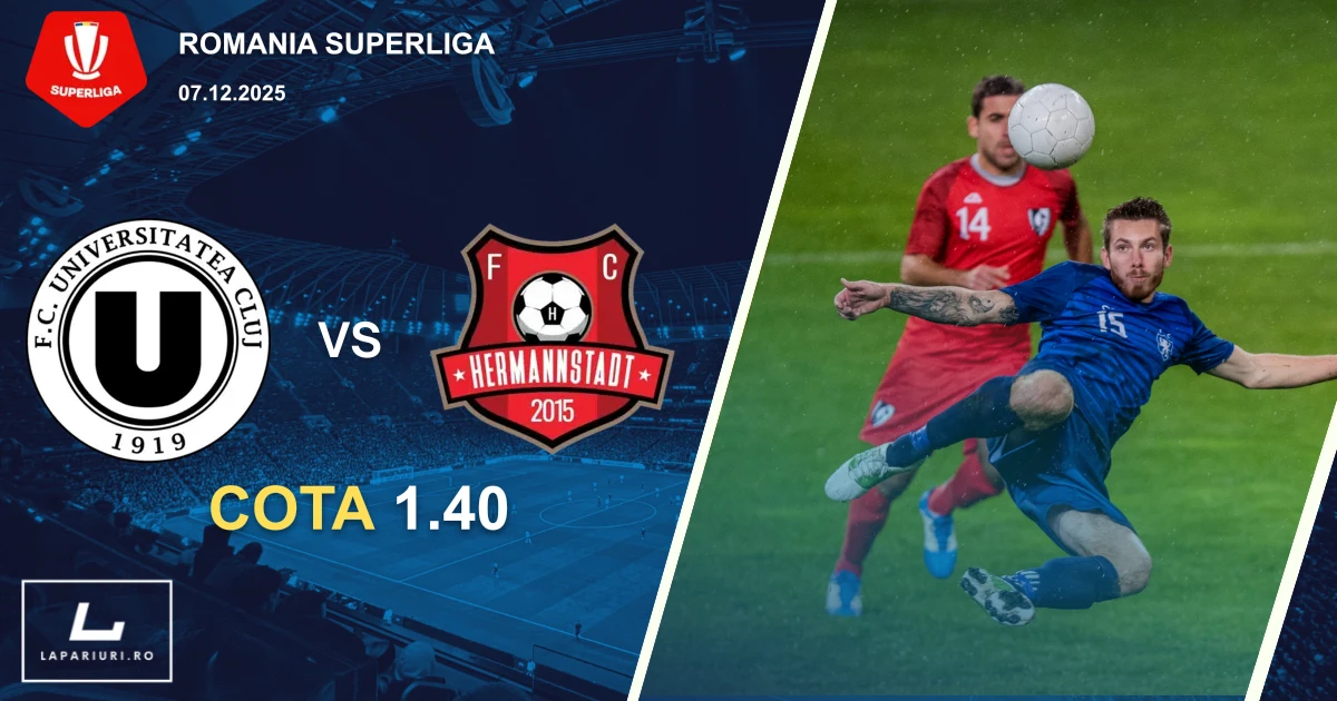 Universitatea Cluj_Hermannstadt_ponturi_pariuri_fotbal_07122025