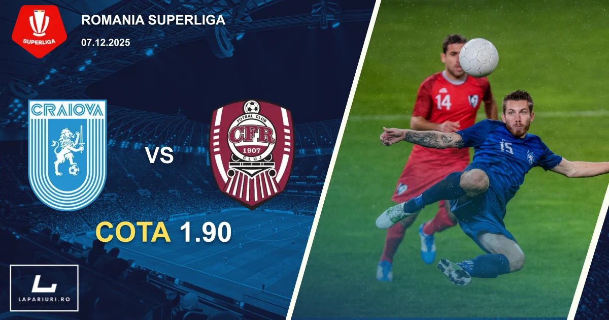 Universitatea Craiova_CFR Cluj_ponturi_pariuri_fotbal_07122025