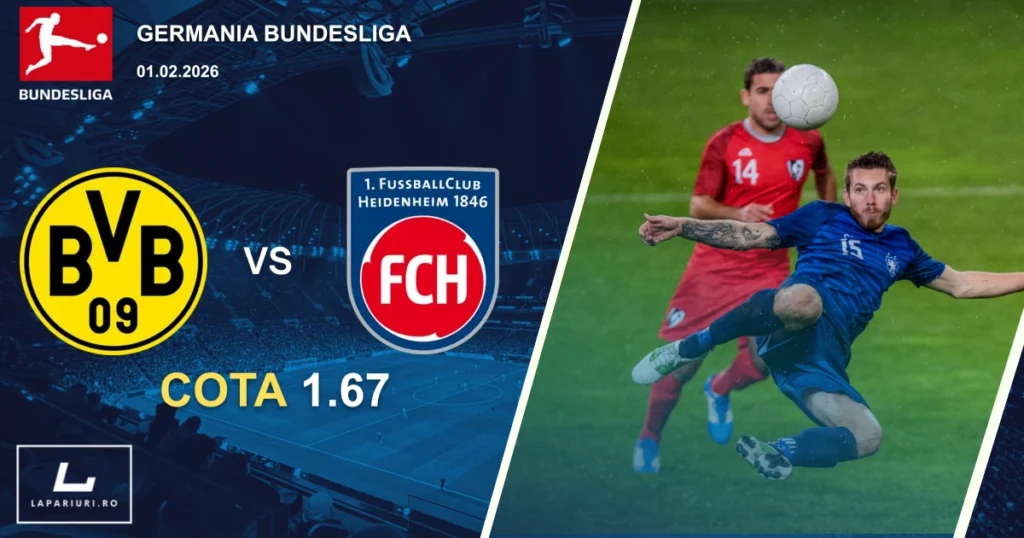 Borussia Dortmund_FC Heidenheim_ponturi_pariuri_fotbal_01022026