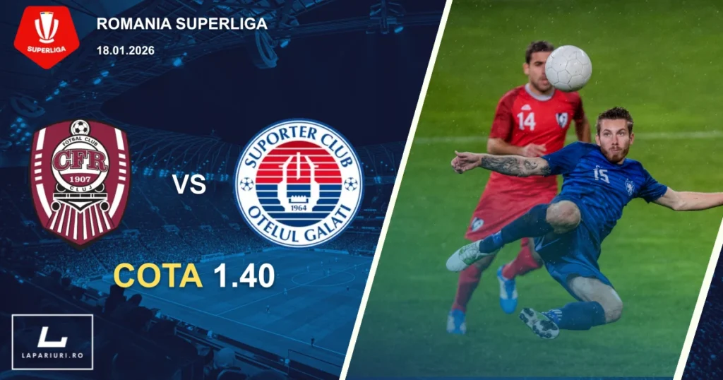 CFR Cluj_Otelul Galati_ponturi_pariuri_fotbal_18012026