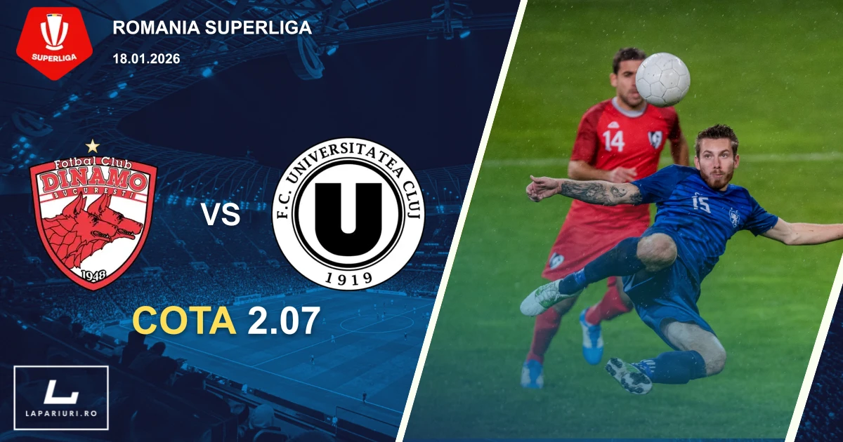Dinamo Bucuresti_Universitatea Cluj_ponturi_pariuri_fotbal_18012026