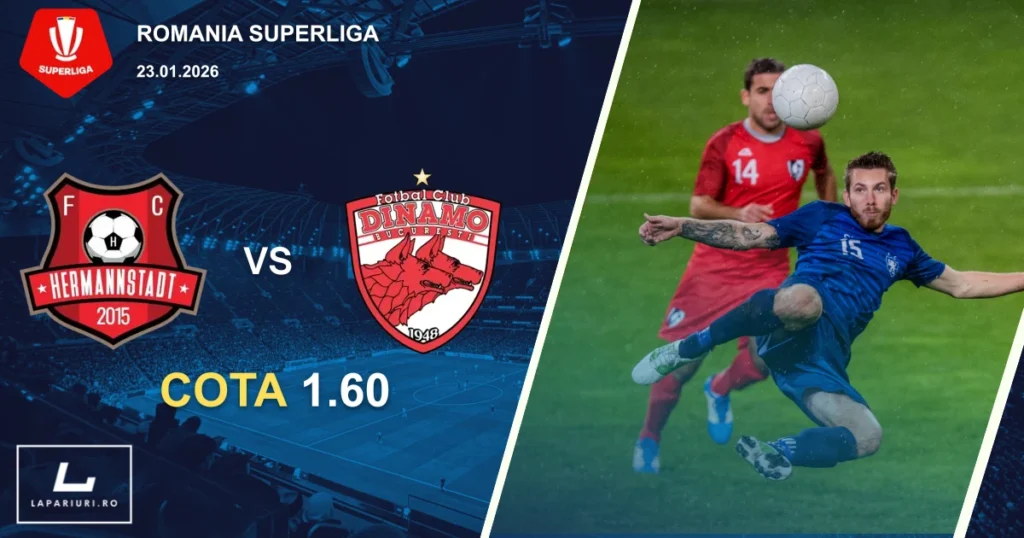 Hermannstadt_Dinamo Bucuresti_ponturi_pariuri_fotbal_23012026