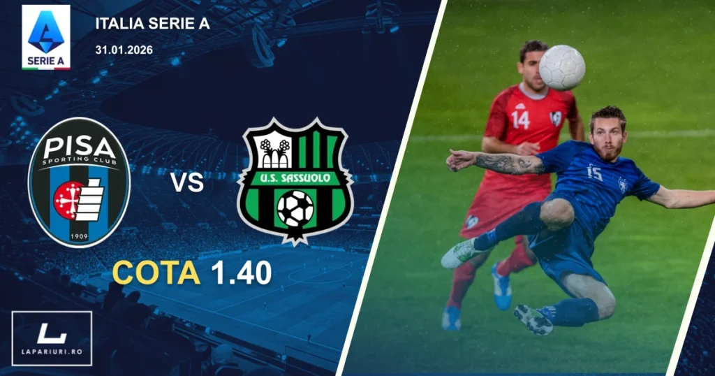 Pisa_Sassuolo_ponturi_pariuri_fotbal_31012026