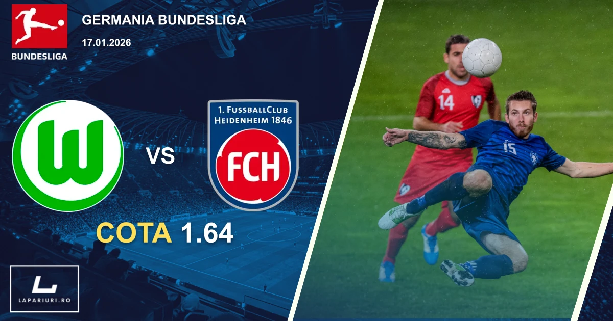 Wolfsburg_FC Heidenheim_ponturi_pariuri_fotbal_17012026