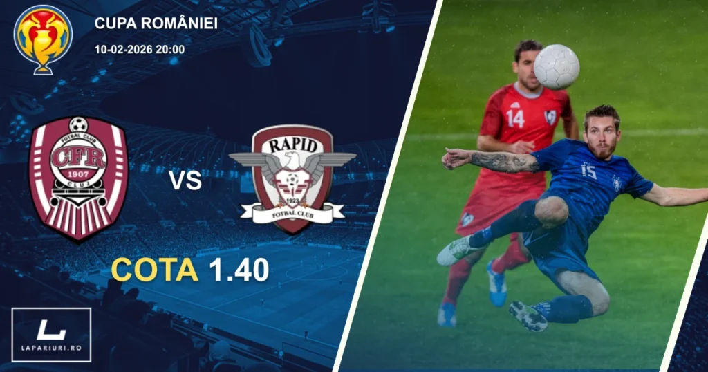 CFR 1907 Cluj_Rapid_ponturi_pariuri_fotbal_10-02-2026
