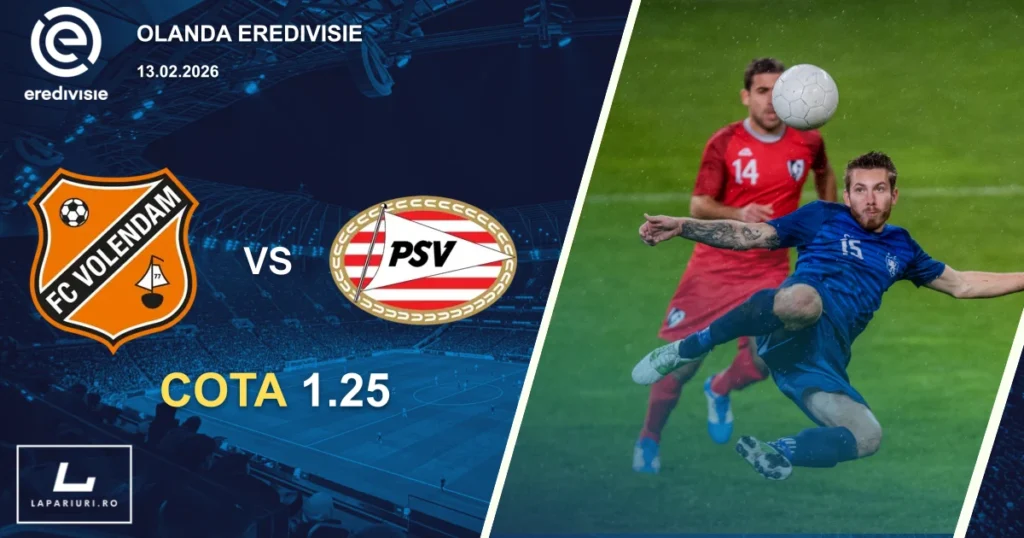 FC Volendam_PSV Eindhoven_ponturi_pariuri_fotbal_13022026