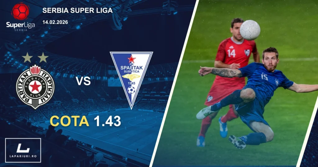 Partizan Belgrade_Spartak Subotica_ponturi_pariuri_fotbal_14022026